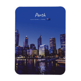 Íman Perth, Austrália - Silhueta da Cidade à Noite Arre