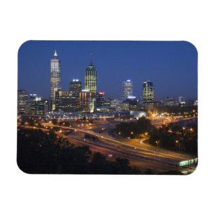 Íman Perth, Austrália. Vista do centro de Perth a parti