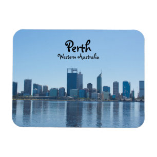Íman Perth City Skyline no Dia