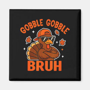 Íman Peru Bruh Dia de Ação de Graças Gobble Camiseta Cr