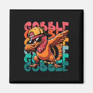 Íman Peru do Dia de Ação de Graças Dab Gobble Engraçado