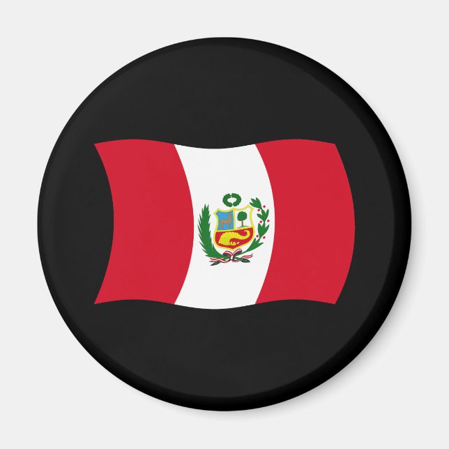 Íman Peru Flag Magnet (Frente)