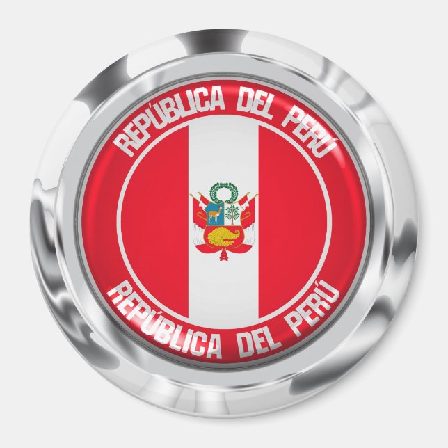 Íman Peru Round Emblem (Frente)