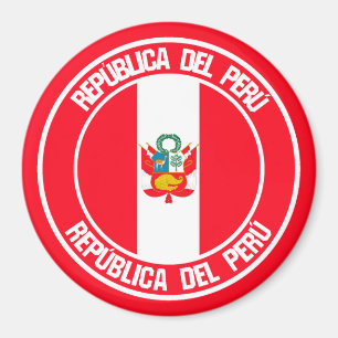 Íman Peru Round Emblem