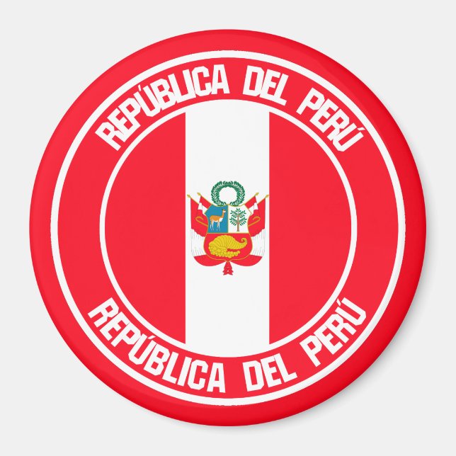 Íman Peru Round Emblem (Frente)
