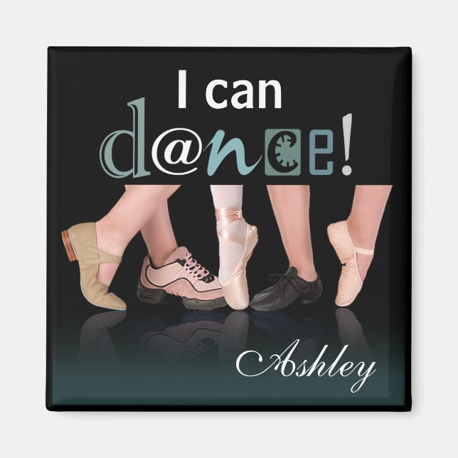 Íman "Pés Dançantes" - Coreógrafo, Dançarino, Instrutor (Frente)