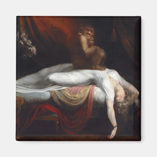 Íman Pesadelo de Henry Fuseli Gothic Macabre Dark Art (Frente)