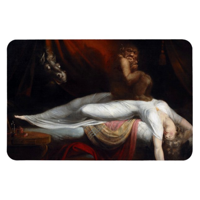 Íman Pesadelo de Henry Fuseli Gothic Macabre Dark Art (Horizontal)