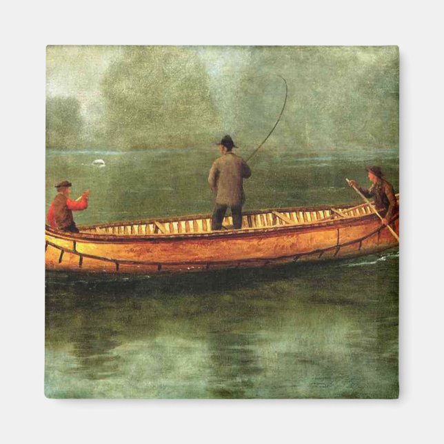 Íman Pesca a partir de uma canoa (Pescadores num barco  (Frente)