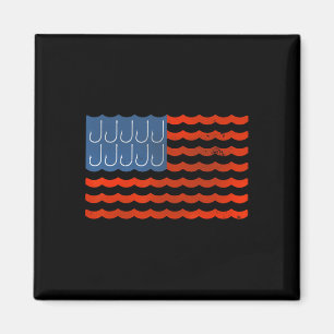 Íman Pesca Bandeira Americana Patriótica Pesca 4 De Jul