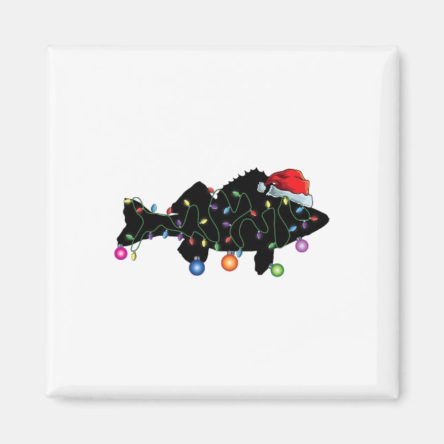 Íman Pesca de Olho-de-Percas Luzes de Natal Engraçadas  (Frente)