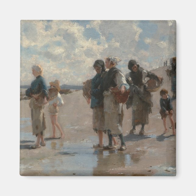 Íman Pesca de ostras em Cancale - John Sargent (Frente)