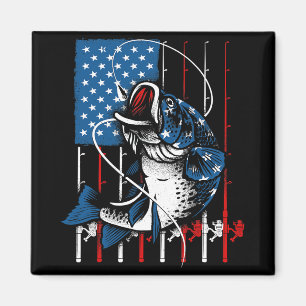 Íman Pesca Legal Para Homens Mulheres Bandeira American