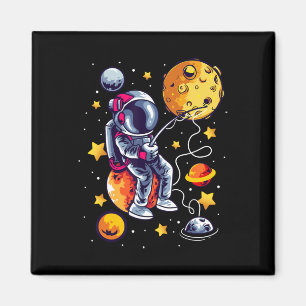 Íman Pescador Astronauta No Espaço Planetas Galáxia Pes