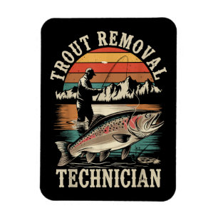 Íman Pescador Engraçado Pesca de Truta Fly