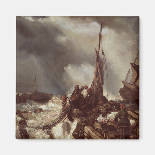 Íman Pescador puxando na rede, 1868