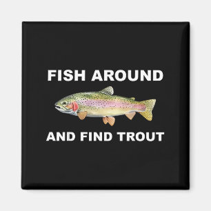 Íman Pescando Por Perto E Encontrar Truta Camisa Divert