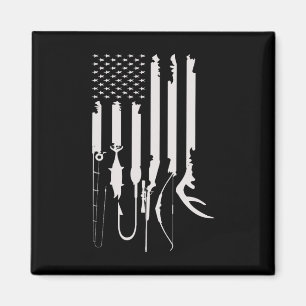 Íman Pescar Bandeira Americana de Bandeira Americana