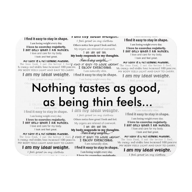 Íman Peso do perder, Sentir Excelente (Horizontal)