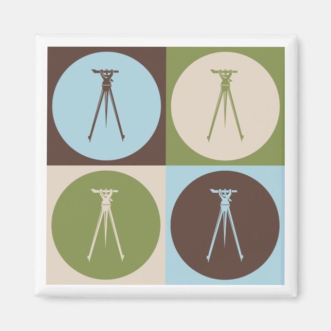 Íman Pesquisa de pop Art (Frente)