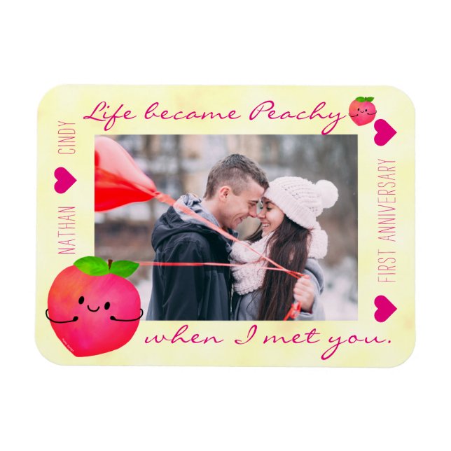 Íman Pêssego Positivo - Pêssego (Horizontal)