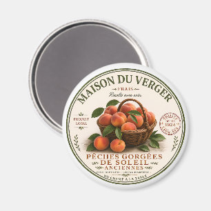 Íman Pêssegos de Mercado de Agricultores Franceses Vint
