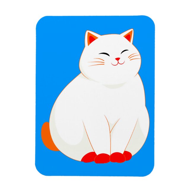 Íman Pêssegos, o Gato Sorridente (Vertical)
