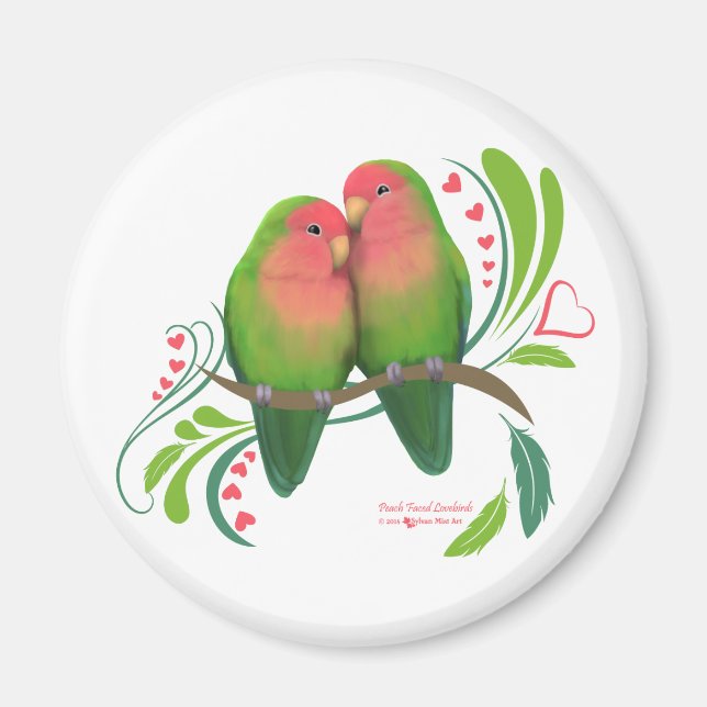 Íman Pessel Enfrentado Pássaros do Amor (Frente)