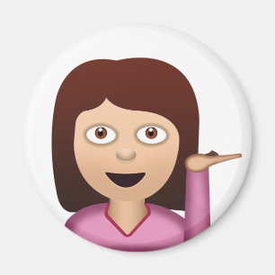 Íman Pessoa do centro de informações Emoji