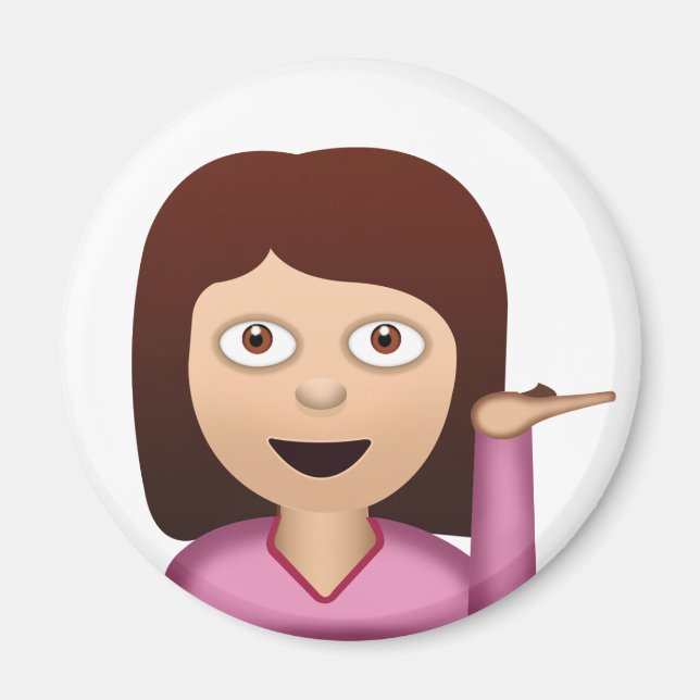 Íman Pessoa do centro de informações Emoji (Frente)
