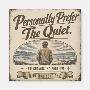 Íman Pessoalmente Prefiro o Design Retro Vintage Silenc