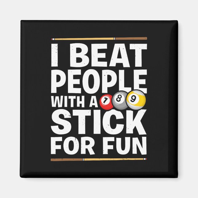 Íman Pessoas De Beat De Jogo De Snooker Com Jogadores D (Frente)