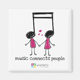 Íman Pessoas de Conexões de Música Rosa
