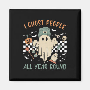 Íman Pessoas Fantasmas Durante Todo O Ano Retro Hallowe