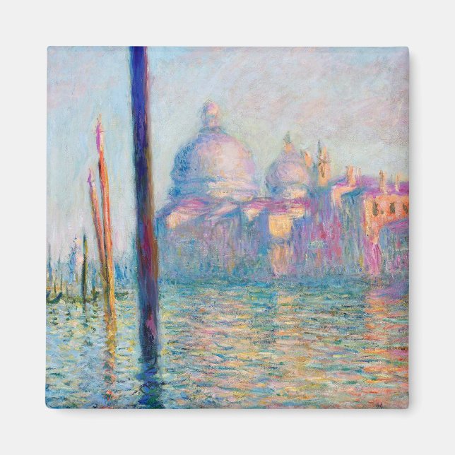 Íman Pessoas Impressionistas do Monet Le Grand Canal Fa (Frente)