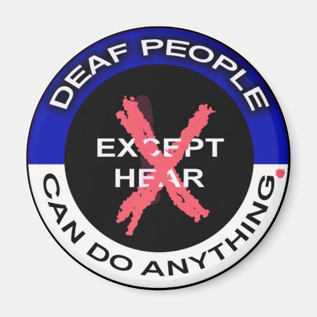 Íman Pessoas surdas podem fazer qualquer coisa (Frente)