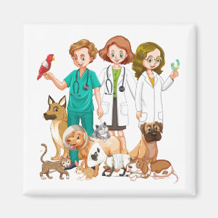 Íman Pessoas veterinárias do fundo