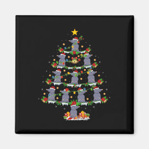 Íman Pet Animal Xmas Lights Papais noeis Mole Christmas