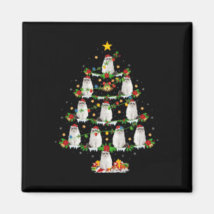 Íman Pet Animal Xmas Luzes Papais noeis Ragdols Cat Nat