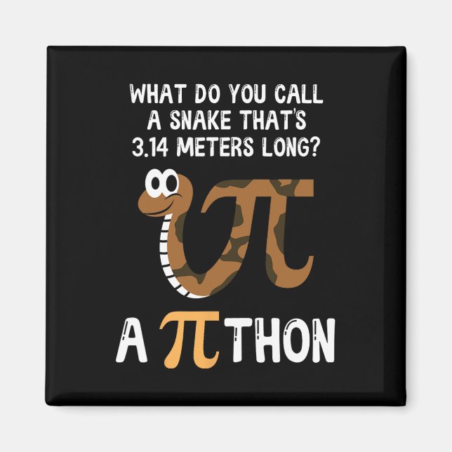 Íman Pet Cobra Math Pi Day Python (Frente)