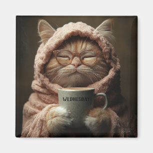 Íman Pet Days Engraçado Moderno Quarta-feira Magnet