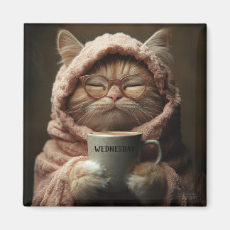 Íman Pet Days Engraçado Moderno Quarta-feira Magnet