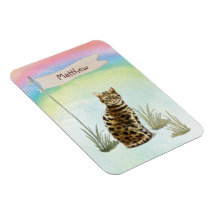 Pet de Cat Bengala de Nome Personalizado