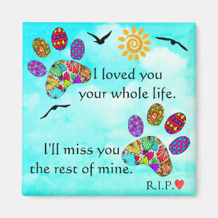 Íman Pet Dog Simpatia Memorial Magnet