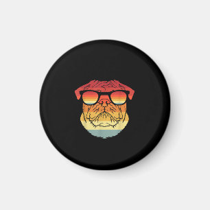Íman Pet Dogs Do Proprietário Do Pug Da Retro Vintage L