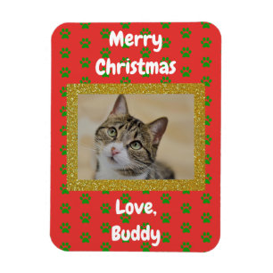 Íman Pet Photo Pai De Cão De Amor De Natal