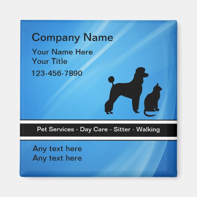 Íman Pet Service Magnets (Frente)