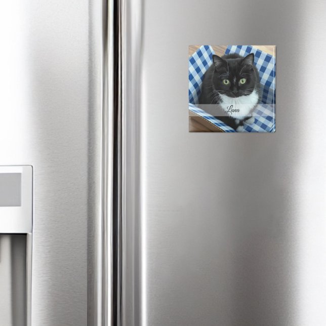 Íman Pet Sticker com Nome (Criador carregado)