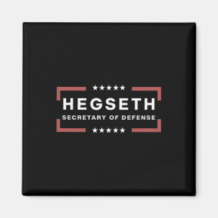 Íman Pete Hegseth Secretário de Defesa Trump Militar P
