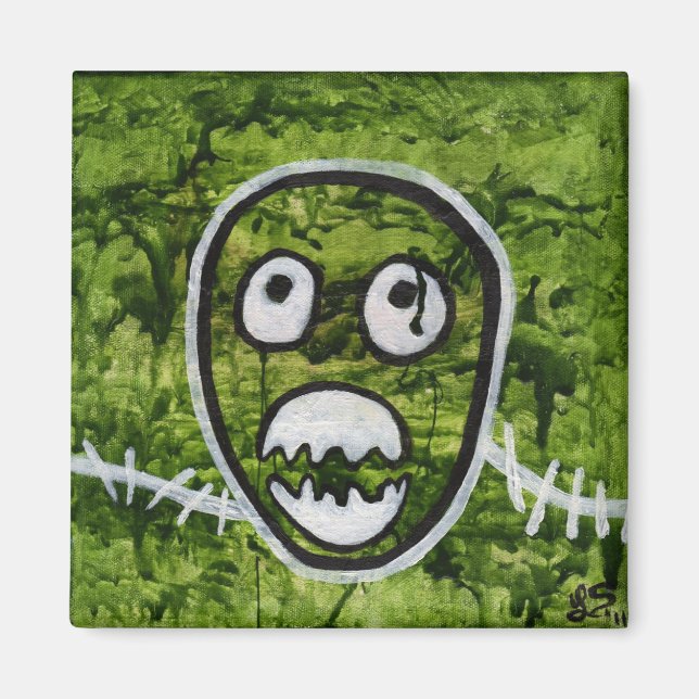 Íman Pete Semente Crânio Arte de Monstro Excêntrico e E (Frente)
